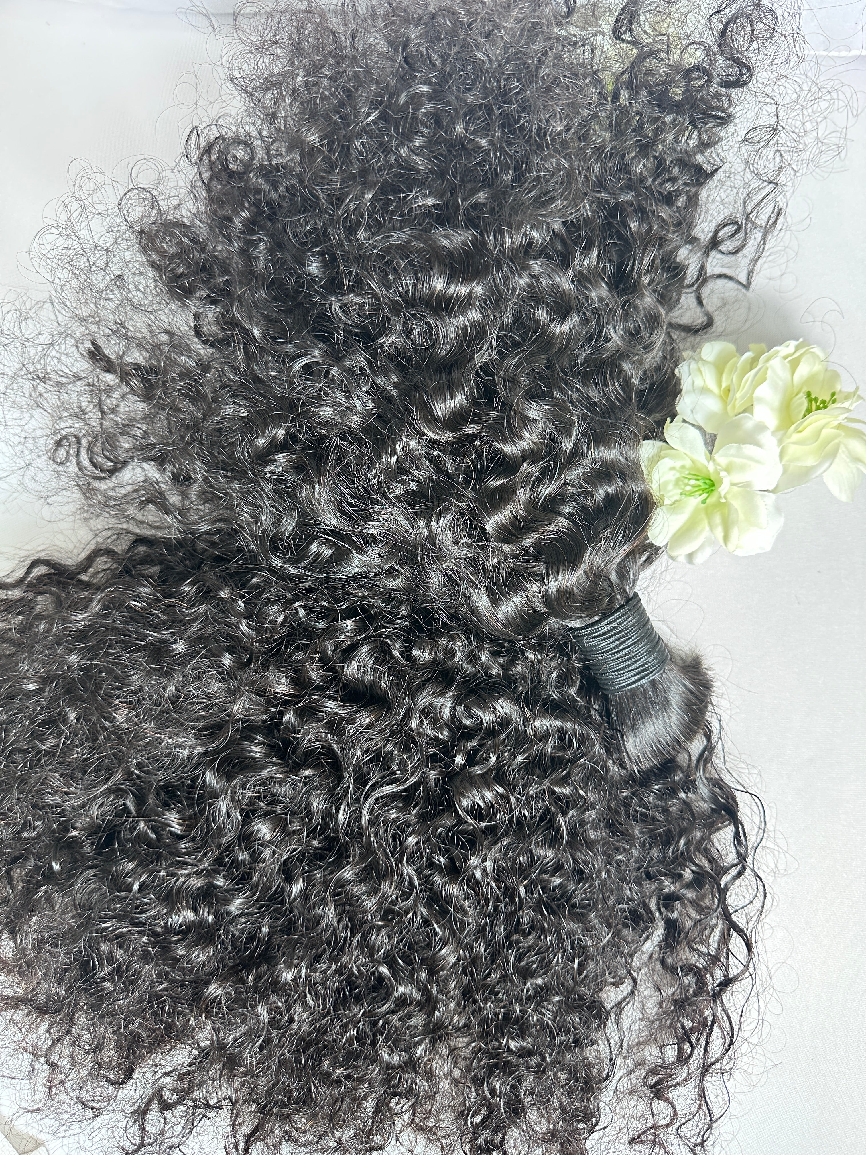 Soft Afro Bouncy Wave Bulk Braiding Hair, 100% Virgin Human Hair