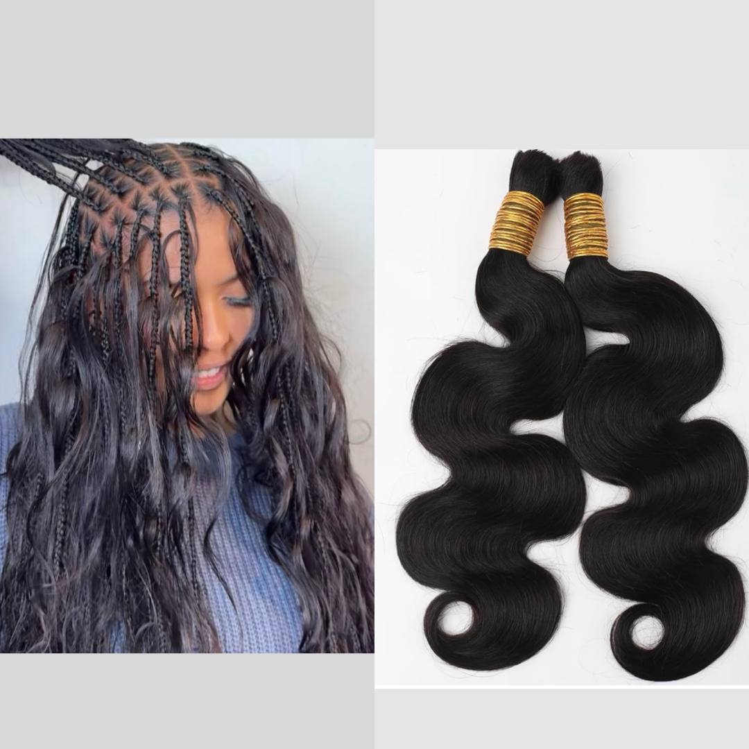 Vietnamese Body Wave Bulk Braiding Hair, 100% Virgin Human Hair