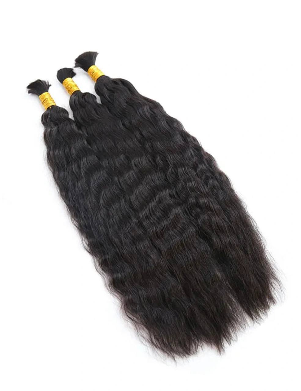Virgin Wet and Wavy Bulk Human Hair, 100% Virgin Braiding Human Hair No Weft