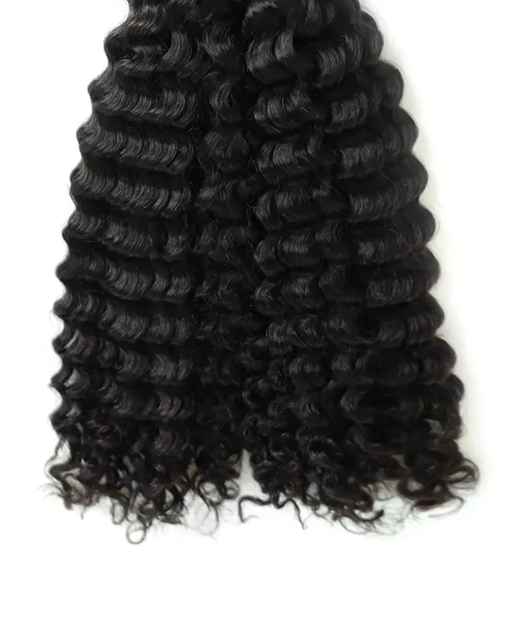 Brazilian Deep Wave Bulk Braiding Hair, 100% Virgin Human Hair