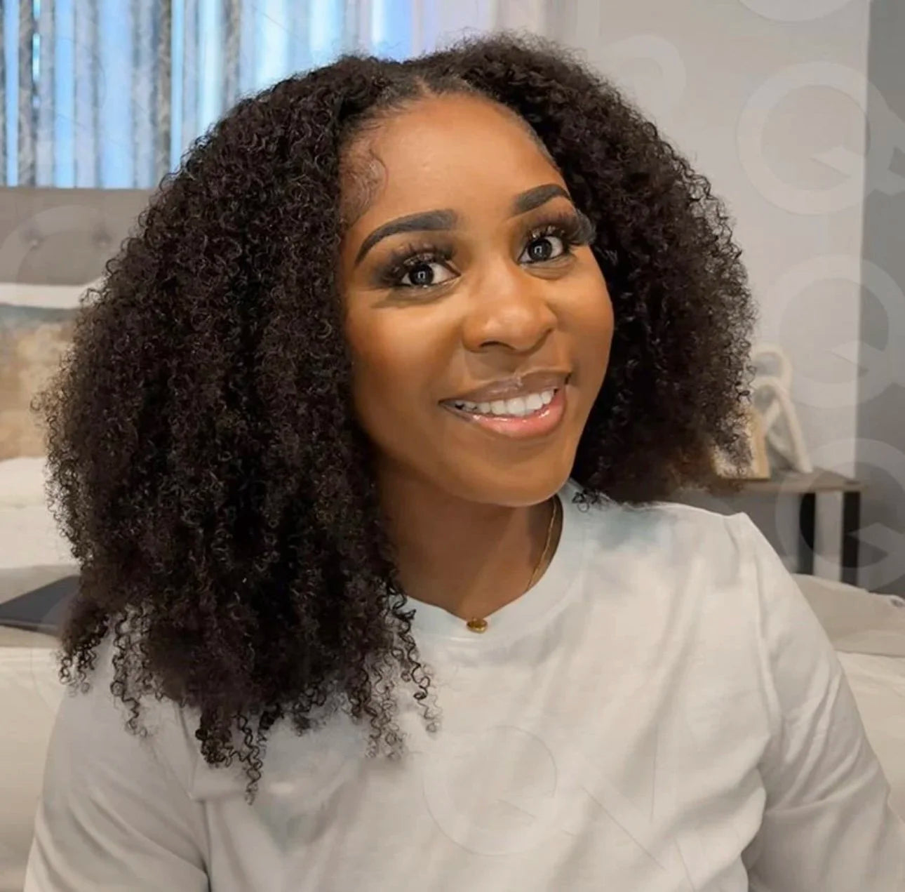 Afro Curly Crochet Human Hair, 100% Human Hair