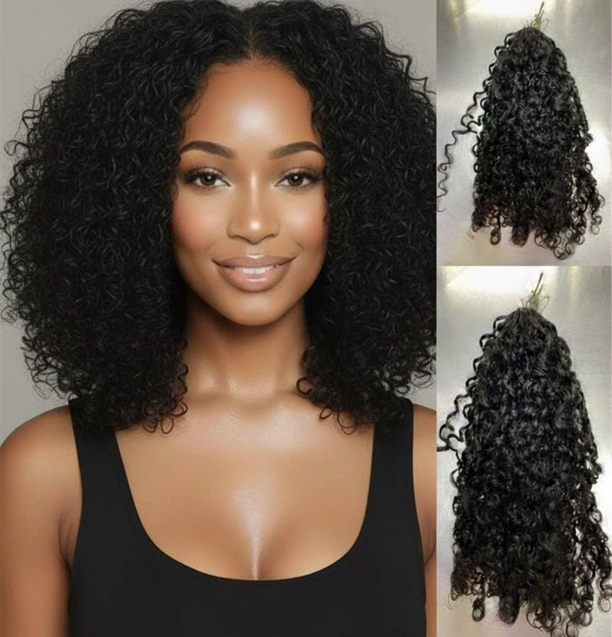 Cambodian Pixie Curly Crochet Human Hair