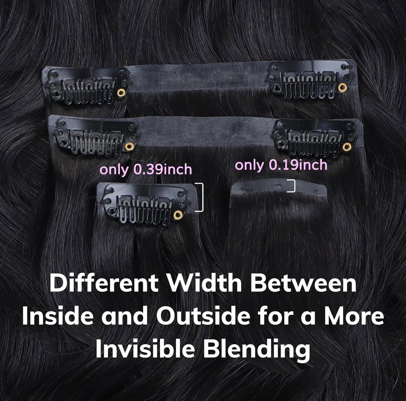 Undetectable Clip-ins, Virgin Human Hair Extensions