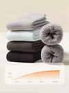 1/4 Pairs Thick Warm Socks For Men, Thermal Lined, Ankle/Mid-Calf Length, Comfortable & Soft, Suitable For Casual, Business, Indoor Wear In Cold Winter Seasons Down To -5°C