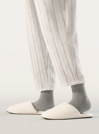 1/4 Pairs Thick Warm Socks For Men, Thermal Lined, Ankle/Mid-Calf Length, Comfortable & Soft, Suitable For Casual, Business, Indoor Wear In Cold Winter Seasons Down To -5°C