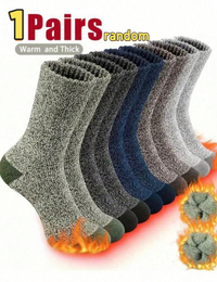 Men’s Thick Wool Crew Socks – Warm Hiking & Outdoor Sports Socks (5/3/1 Pair Pack, Random Delivery)  If you want an even shorter or more catchy version, tell me!