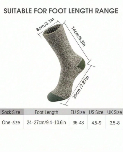 Men’s Thick Wool Crew Socks – Warm Hiking & Outdoor Sports Socks (5/3/1 Pair Pack, Random Delivery)  If you want an even shorter or more catchy version, tell me!