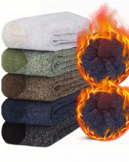 Men’s Thick Wool Crew Socks – Warm Hiking & Outdoor Sports Socks (5/3/1 Pair Pack, Random Delivery)  If you want an even shorter or more catchy version, tell me!