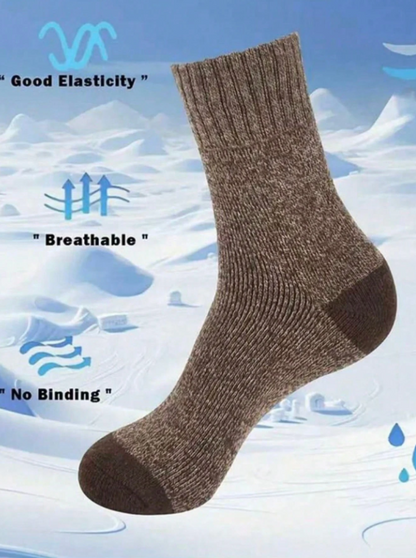 Men’s Thick Wool Crew Socks – Warm Hiking & Outdoor Sports Socks (5/3/1 Pair Pack, Random Delivery)  If you want an even shorter or more catchy version, tell me!