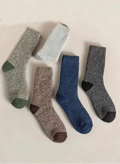 Men’s Thick Wool Crew Socks – Warm Hiking & Outdoor Sports Socks (5/3/1 Pair Pack, Random Delivery)  If you want an even shorter or more catchy version, tell me!