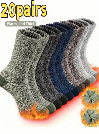 Men’s Thick Wool Crew Socks – Warm Hiking & Outdoor Sports Socks (5/3/1 Pair Pack, Random Delivery)  If you want an even shorter or more catchy version, tell me!