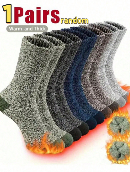 Men’s Thick Wool Crew Socks – Warm Hiking & Outdoor Sports Socks (5/3/1 Pair Pack, Random Delivery)  If you want an even shorter or more catchy version, tell me!