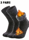 1/3/6 Pairs Extra Thick Sherpa Lined Winter Socks For Men - Comfortable And Soft Christmas Gift For Dad, Suitable For Cold Weather, Long Socks, Winter, Black Socks, Warm Ladies Socks, Casual Thick Moisture Wicking Comfortable C
