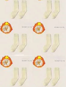 4pairs Women Warm Socks Thick Thermal Terry Socks For Winter Crew Socks