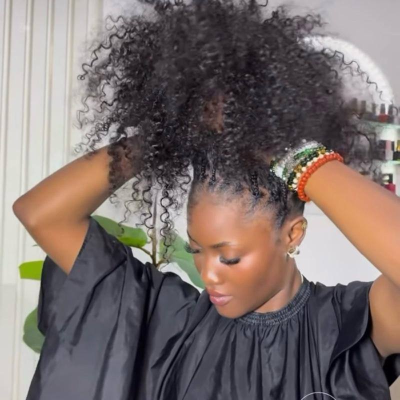Afro Kinky Mongolian Wave Bulk Braiding Hair, 100% Virgin Human Hair (Copy)
